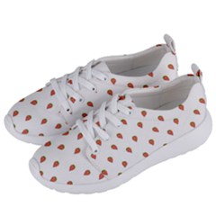 Cartoon Style Strawberry Pattern Women s Lightweight Sports Shoes by dflcprintsclothing