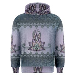 Abstract Decorative Floral Design, Mandala Men s Overhead Hoodie by FantasyWorld7