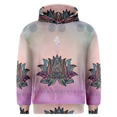 Abstract Decorative Floral Design, Mandala Men s Overhead Hoodie by FantasyWorld7