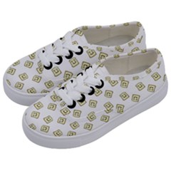 Happy Toast White Kids  Classic Low Top Sneakers