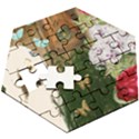 Vintage Llorona Collage Wooden Puzzle Hexagon View3