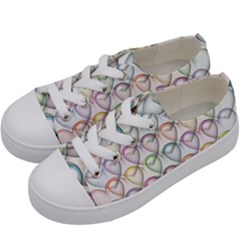 Valentine Hearts Kids  Low Top Canvas Sneakers