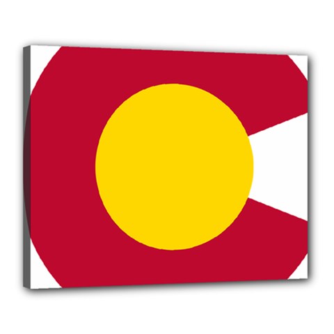 Colorado State Flag Symbol Canvas 20  X 16  (stretched) by FlagGallery