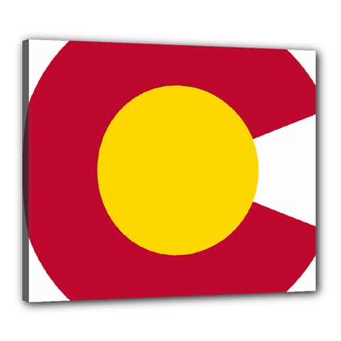 Colorado State Flag Symbol Canvas 24  X 20  (stretched) by FlagGallery