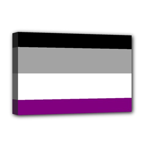 Asexual Pride Flag Lgbtq Deluxe Canvas 18  X 12  (stretched) by lgbtnation