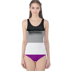 Asexual Pride Flag Lgbtq One Piece Swimsuit by lgbtnation