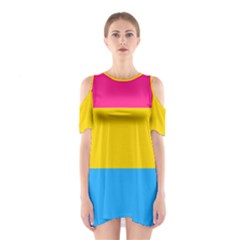 Pansexual Pride Flag Shoulder Cutout One Piece Dress by lgbtnation