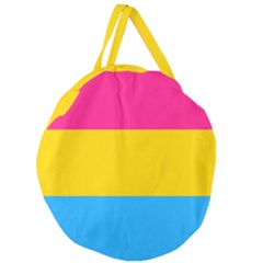 Pansexual Pride Flag Giant Round Zipper Tote by lgbtnation