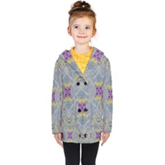 We Are Flower People In Bloom Kids  Double Breasted Button Coat by pepitasart
