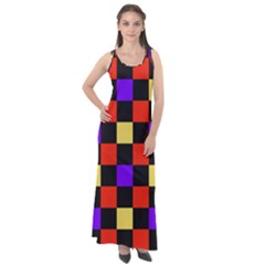 Checkerboard Again Sleeveless Velour Maxi Dress by impacteesstreetwearseven