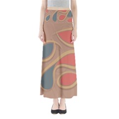 Background Abstract Non Seamless Full Length Maxi Skirt by Pakrebo