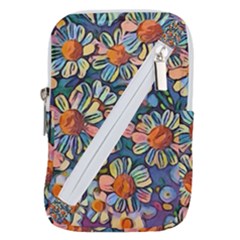 Daisies Flowers Colorful Garden Belt Pouch Bag (small) by Pakrebo
