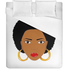 African American Woman With ?urly Hair Duvet Cover (california King Size) by bumblebamboo