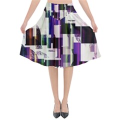 Way To Communicate Flared Midi Skirt by WensdaiAmbrose