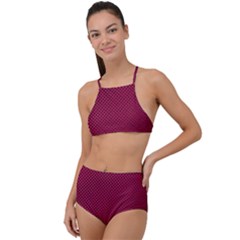 Anything You Want -red High Waist Tankini Set