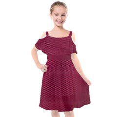 Anything You Want -red Kids  Cut Out Shoulders Chiffon Dress