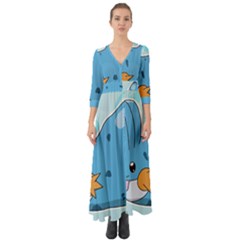 Patokip Button Up Boho Maxi Dress