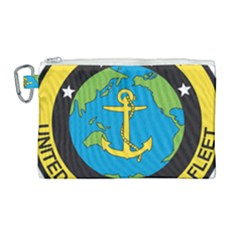 Seal Of Commander Of United States Pacific Fleet Canvas Cosmetic Bag (large) by abbeyz71