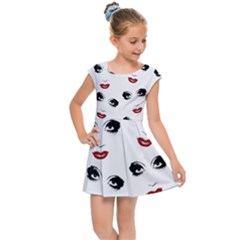 Bianca Del Rio Pattern Kids  Cap Sleeve Dress by Valentinaart