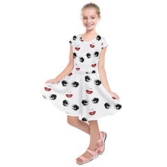 Bianca Del Rio Pattern Kids  Short Sleeve Dress by Valentinaart