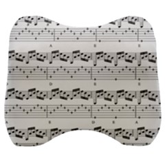 Notes Lines Music Velour Head Support Cushion by Mariart