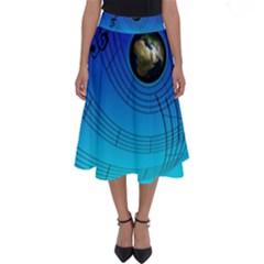 Music Reble Sound Concert Perfect Length Midi Skirt