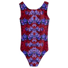 Flowers So Small On A Bed Of Roses Kids  Cut-out Back One Piece Swimsuit by pepitasart