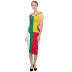 Benin Africa Borders Country Flag Sleeveless Pencil Dress by Sapixe
