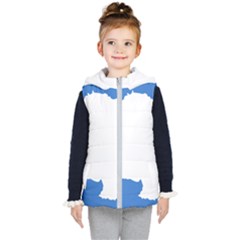 Proposed Flag Of Antarctica Kids  Hooded Puffer Vest by abbeyz71