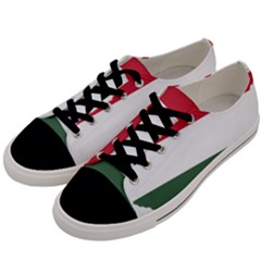 Hungary Country Europe Flag Men s Low Top Canvas Sneakers by Sapixe