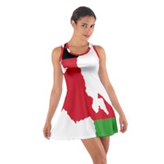 Malawi Flag Map Geography Outline Cotton Racerback Dress by Sapixe