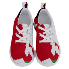Malawi Flag Map Geography Outline Running Shoes by Sapixe