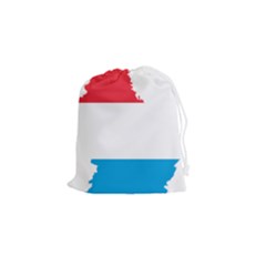 Luxembourg Country Europe Flag Drawstring Pouch (small) by Sapixe