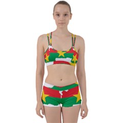 Burkina Faso Flag Map Geography Perfect Fit Gym Set