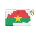 Burkina Faso Flag Map Geography Canvas Cosmetic Bag (Medium) View2