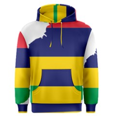 Mauritius Flag Map Geography Men s Pullover Hoodie by Sapixe