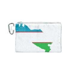 Borders Country Flag Geography Map Canvas Cosmetic Bag (small)