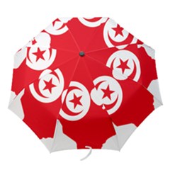 Tunisia Flag Map Geography Outline Folding Umbrellas by Sapixe