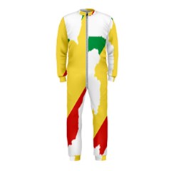 Congo Flag Map Geography Outline Onepiece Jumpsuit (kids) by Sapixe
