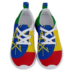 Ethiopia Flag Map Geography Running Shoes by Sapixe