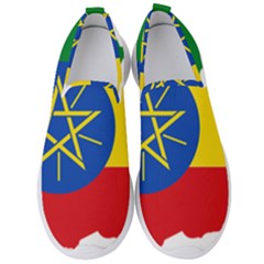 Ethiopia Flag Map Geography Men s Slip On Sneakers by Sapixe