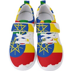 Ethiopia Flag Map Geography Men s Velcro Strap Shoes by Sapixe