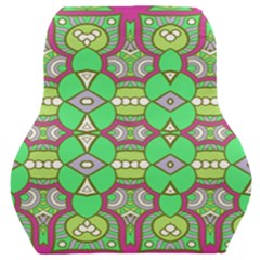 Circles And Other Shapes Pattern                            Car Seat Back Cushion by LalyLauraFLM