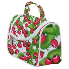 Cherry Leaf Fruit Summer Satchel Handbag by Mariart