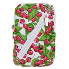Cherry Leaf Fruit Summer Belt Pouch Bag (small)