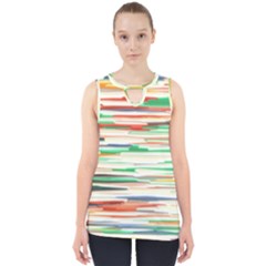 3d Stripes Texture                               Cut Out Tank Top by LalyLauraFLM