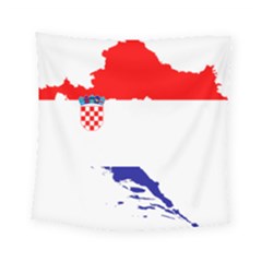 Croatia Country Europe Flag Square Tapestry (small)