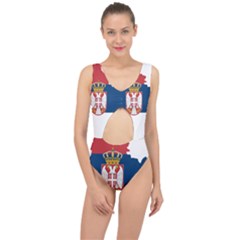 Serbia Country Europe Flag Borders Center Cut Out Swimsuit by Sapixe
