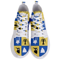 Coat Of Arms Of The French Southern And Antarctic Lands Men s Lightweight High Top Sneakers by abbeyz71