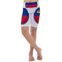 Lithuania Flag Country Symbol Kids  Lightweight Velour Cropped Yoga Leggings